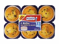 6 muffins aux pépites