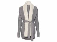 Gilet long en maille femme
