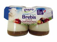 Yaourts pur brebis sur lit de châtaignes , le prix 1.39 € ...