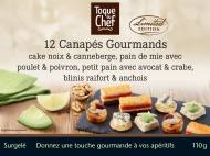 12 canapés gourmands , le prix 4.19 €
Caractéristiques
- ...