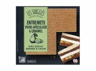 Entremets poire-spéculoos et caramel