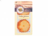 2 tielles sétoises , prezzo 1.59 € per 220 g, 1 kg = 7,23 ...