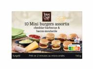 10 mini burgers , le prix 4.19 €
- Assortiment sauce barbecue-cheddar ...