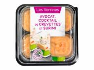 Verrines avocat, cocktail de crevettes et surimi en , le prix ...