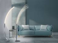 Lampadaire LED basse consommation avec lumière blanc chaud
