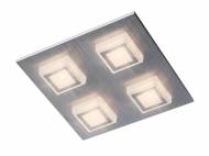 Plafonnier LED en aluminium brossé