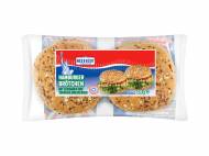 4 pains pour hamburger aux céréales , le prix 1.29 €