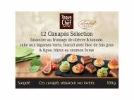 12 canapés sélection , le prix 4.19 €
- Composé de : ...