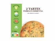 2 tartes aux poireaux et emmental