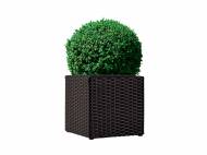 Cache-pot tressé marron