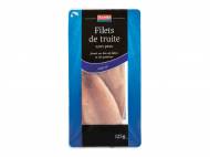 Filets de truite , prezzo 2.49 € per 125 g, 1 kg = 19,92 € ...