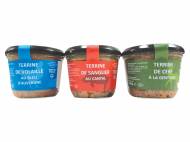 3 terrines auvergnates: terrine de volaille au bleu d'auvergne, ...