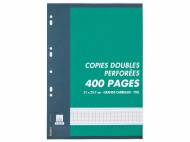Copies doubles perforées ou feuilles simples