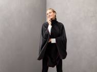 Poncho en polaire femme