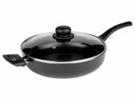 Sauteuse en aluminium avec couvercle en verre