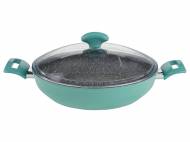 Sauteuse en aluminum avec couvercle en verre