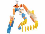 Dominos en bois obstacles, robots ou machines