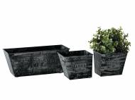3 pots de fleurs