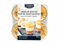 4 mises en bouche noix de Saint-Jacques, mousse de , le prix ...