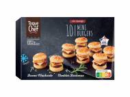 10 mini burgers , le prix 3.99 €
- Cheddar - barbecue ...