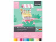 Bloc de carton ou papier à dessin de couleur