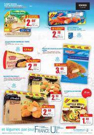 Grand choix de poissons et viandes: filet de poulet doré, 30 ...