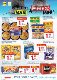 Bonbons et douceurs dans Lidl: 6 muffins aux pépites de chocolat, ...