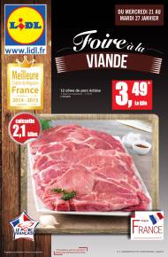 Foire à la viande dans Lidl, 12 côtes de porc échine - le ...