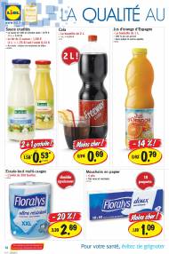 Boissons et jus: Cola Freeway, jus d'orange d'Espagne. ...
