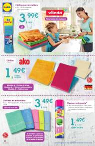 Chiffons, mousse nettoyante
