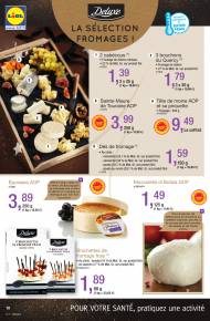 Sélection de fromages dans Lidl