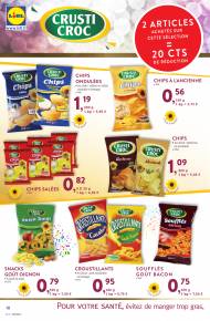 Snacks salés Crusti Croc: chips, snacks, croustillants