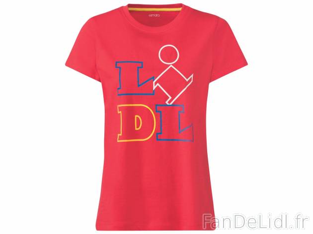 T-shirt LIDL femme , prezzo 5.99 EUR 
T-shirt LIDL femme 
- Du S au XL selon modèle.
- ...