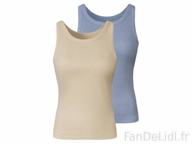 esmara® Lot de 2 débardeurs côtelés Esmara    , prezzo 6.99 EUR