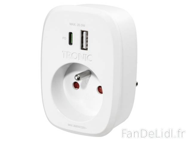 TRONIC® Adaptateur de prise Acheter Tronic    , prezzo 11.99 EUR