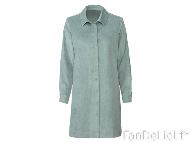 esmara® Robe chemise en velours côtelé Esmara    , prezzo 9.99 EUR