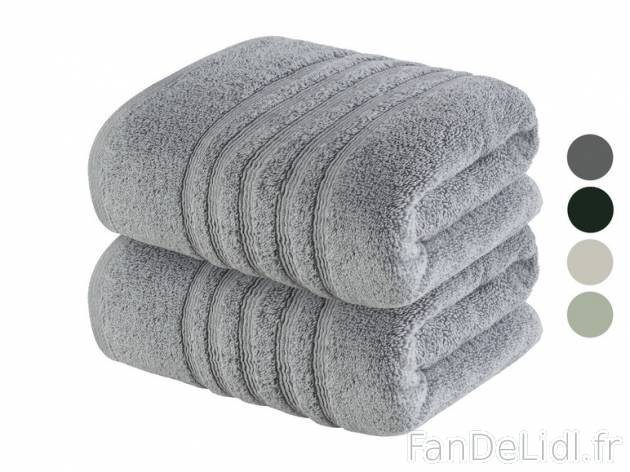 LIVARNO home Lot de 2 serviettes de Livarno home, prezzo 6.99 EUR
