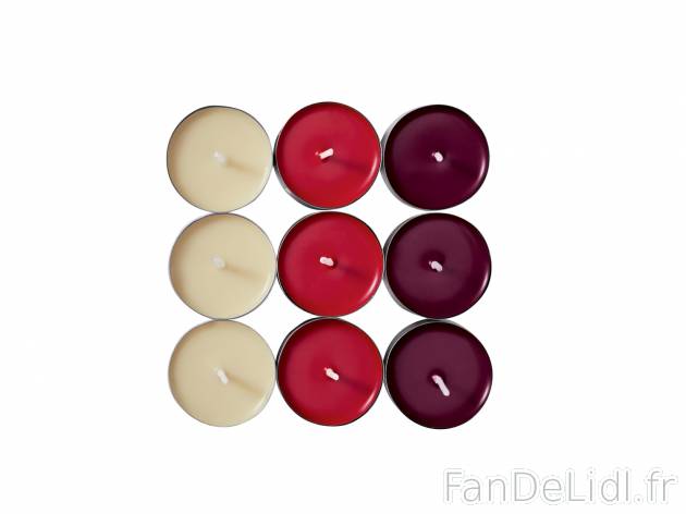 Bougies ou maxi bougies parfumées , prezzo 1.29 € per Le lot de 24 au choix ...