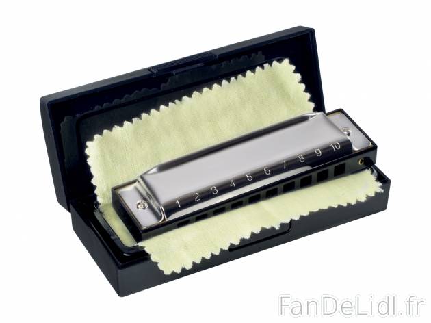 Harmonica , prezzo 3.99 € per L&apos;unité 
- Lamelles et anche en laiton, ...