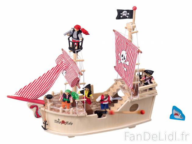 Bateau pirate, ferme ou château fort en bois , prezzo 29.99 € per Le set au choix ...