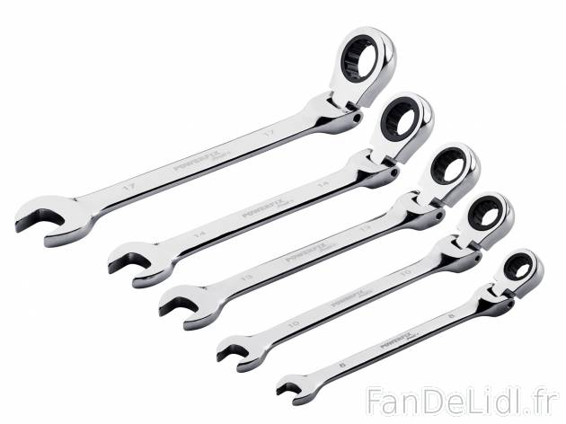Set de 5 clés mixtes , prezzo 11.99 € per Le set 
- Clé à cliquet articulée ...