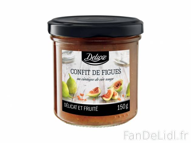 Confit1 , prezzo 1.19 € per 150 g au choix 
-  Au choix : figues ou oignons