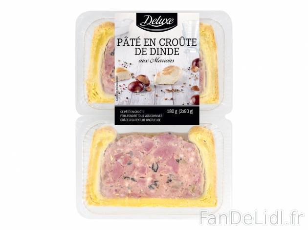 Pâté en croûte de dinde aux marrons1 , prezzo 1.99 € per 2 x 90 g 
    