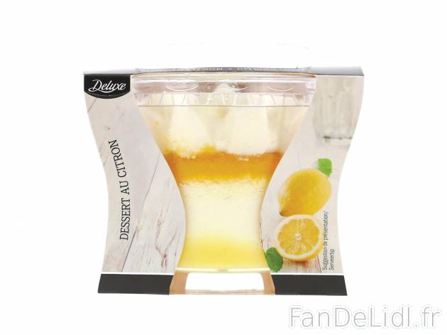 Dessert1 , prezzo 1.49 € per 85 g au choix 
-  Au choix : citron ou chocolat