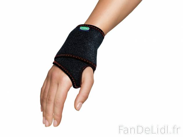 Bandage de poignet1 , prezzo 2.99 € per L&apos;unité 
- Ex. : 85 % polyamide, ...