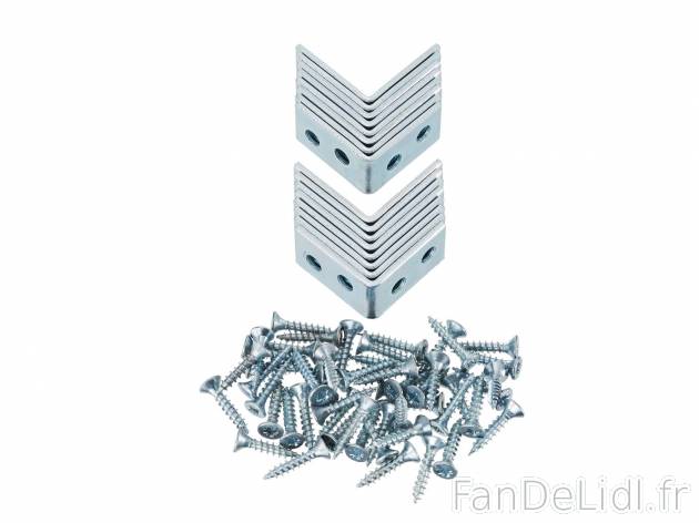 Équerres ou pattes d’assemblage , prezzo 1.99 € per Le lot au choix 
- Vis ...