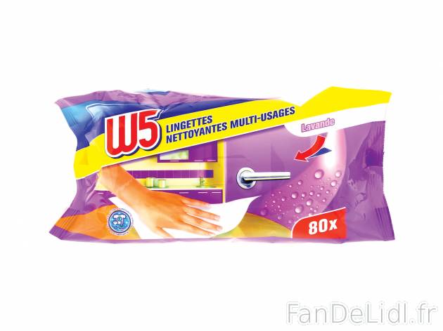 80 lingettes nettoyantes multi-usages1 , prezzo 1.99 € per 80 pièces au choix ...