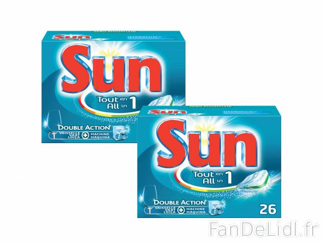 Sun Tabs Tout en un1 , prezzo 2.52 € per Soit la boite vendue par lot de 2 
- ...