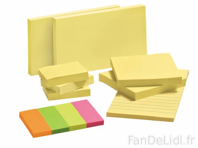 Blocs-notes adhésifs , prezzo 1.99 € per Le lot 
- Lot de 9 bloc-notes avec ...