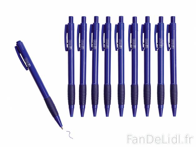 Stylos à bille rétractables , prezzo 1.99 € per Le lot au choix 
- Lot de 10 ...